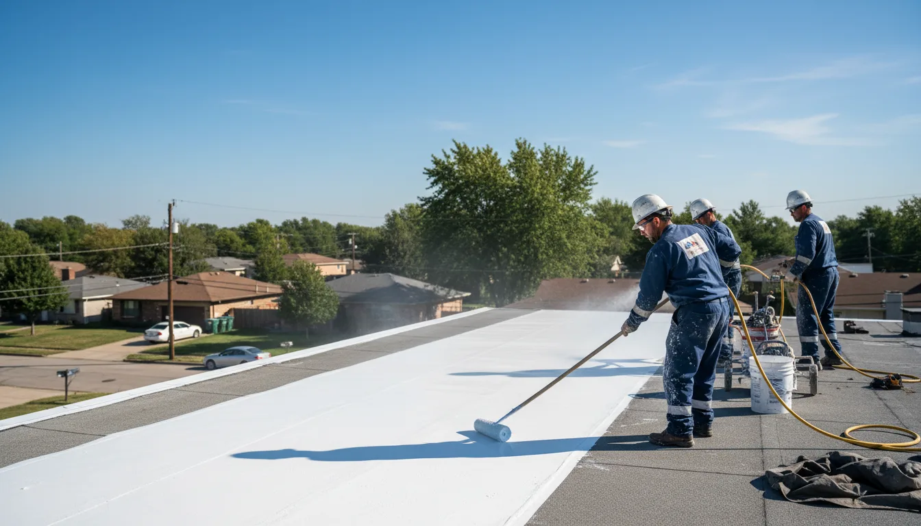 Commercial roof coating in Flat Top, WV near me